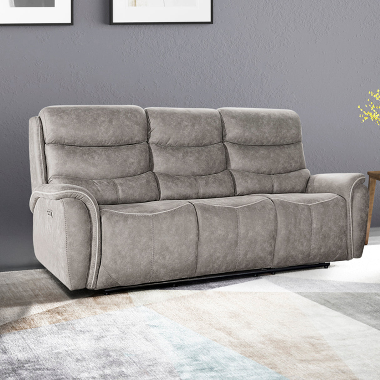 Kamari Sofa W/Pwr Hr & Fr-Gray