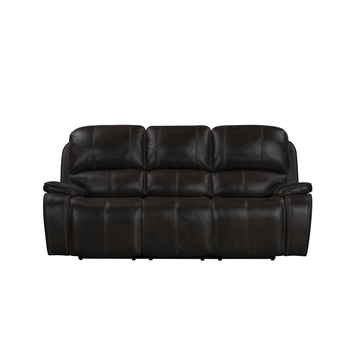 Brookings Sofa W/Dual Recliner-Charcoal