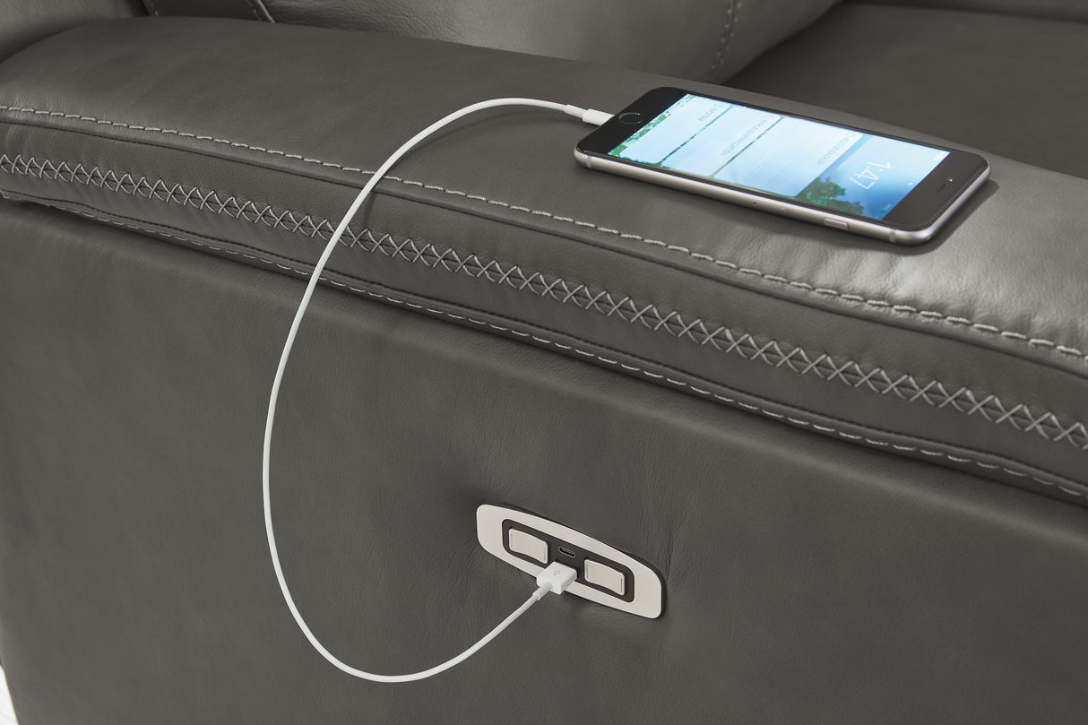 Bleckley Power Reclining Sofa - galleria furniture outlet