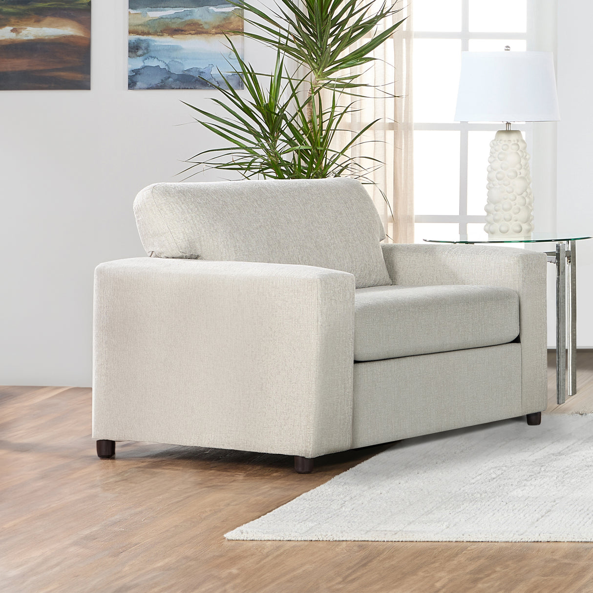 Kylo Cuddle Chair-Chiffon Natural
