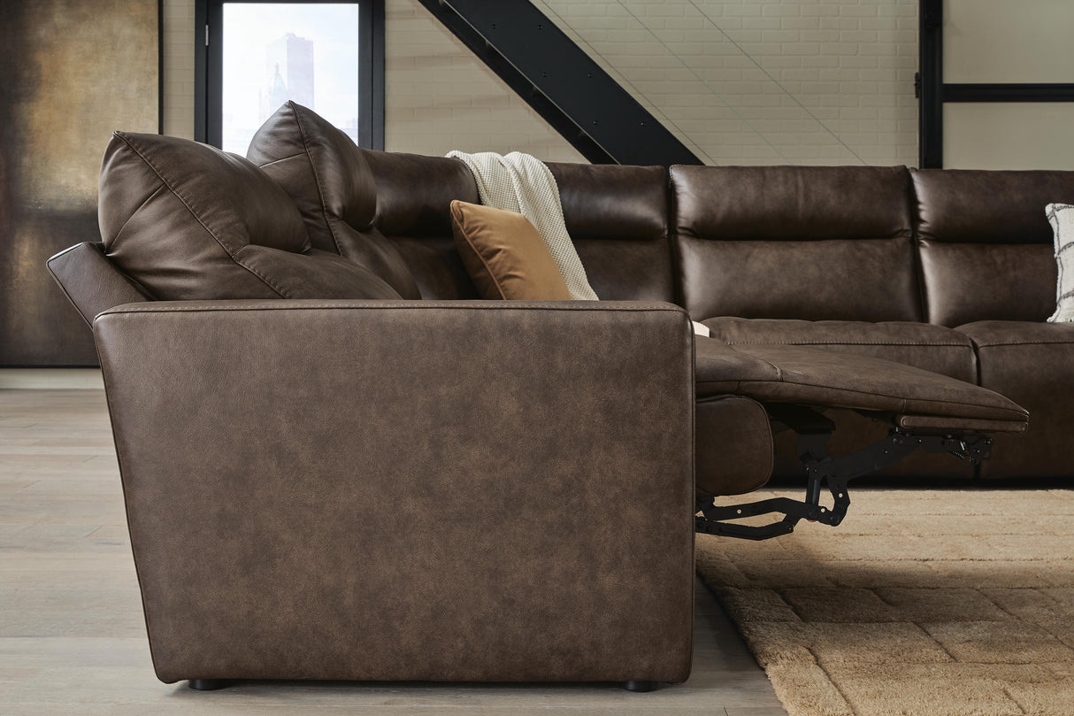 ModZ Power Reclining Sectional with Audio Console
