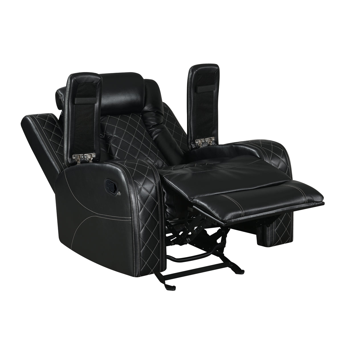 Orion Ii Glider Recliner-Black