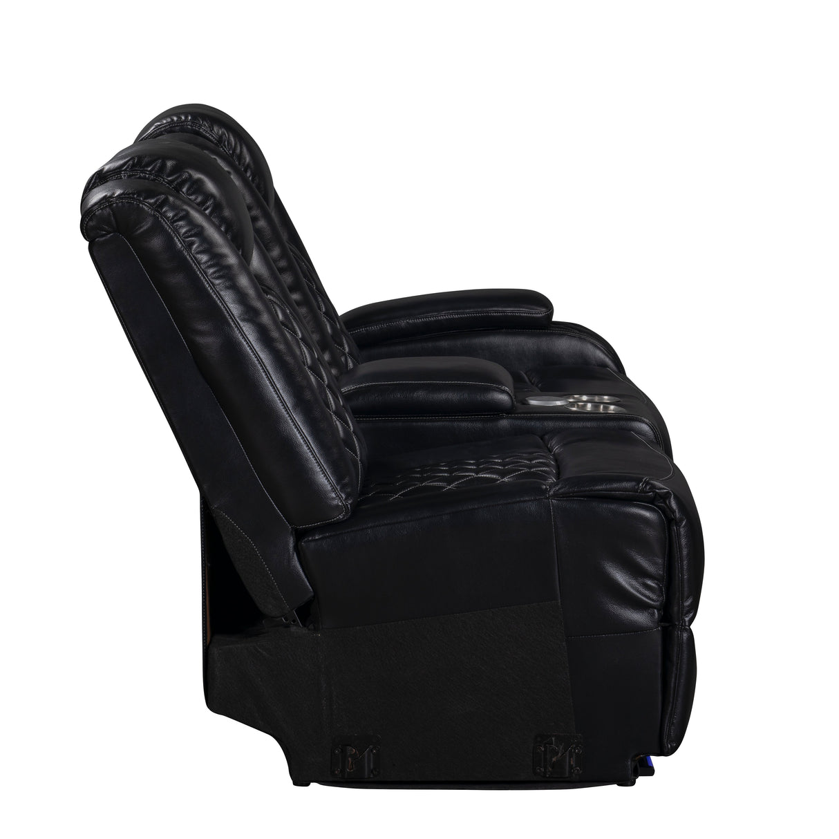 Orion Ii Raf Console Loveseat W/ Pwr Fr & Hr-Black