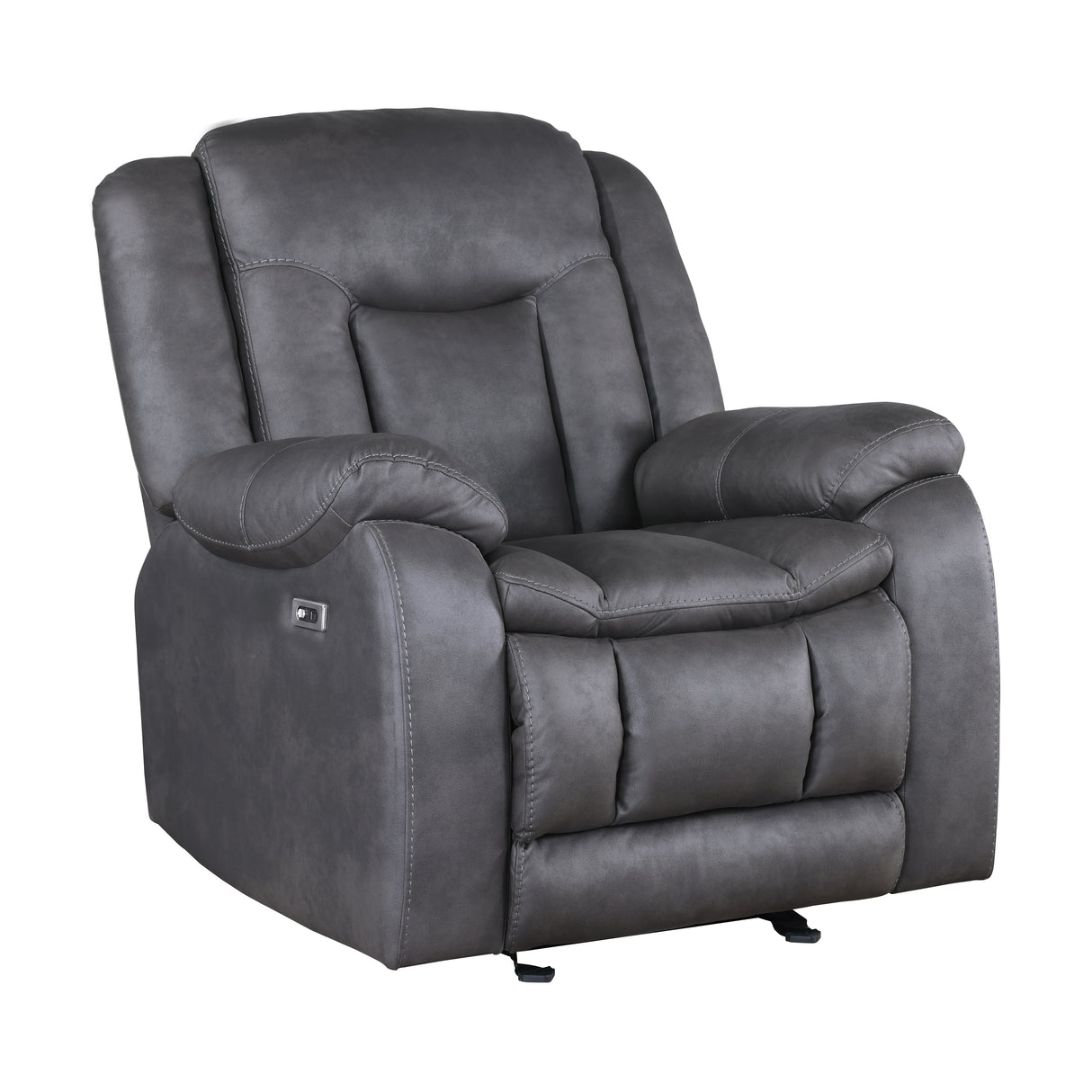 Morello Glider Recliner W/Pwr Fr- Gray