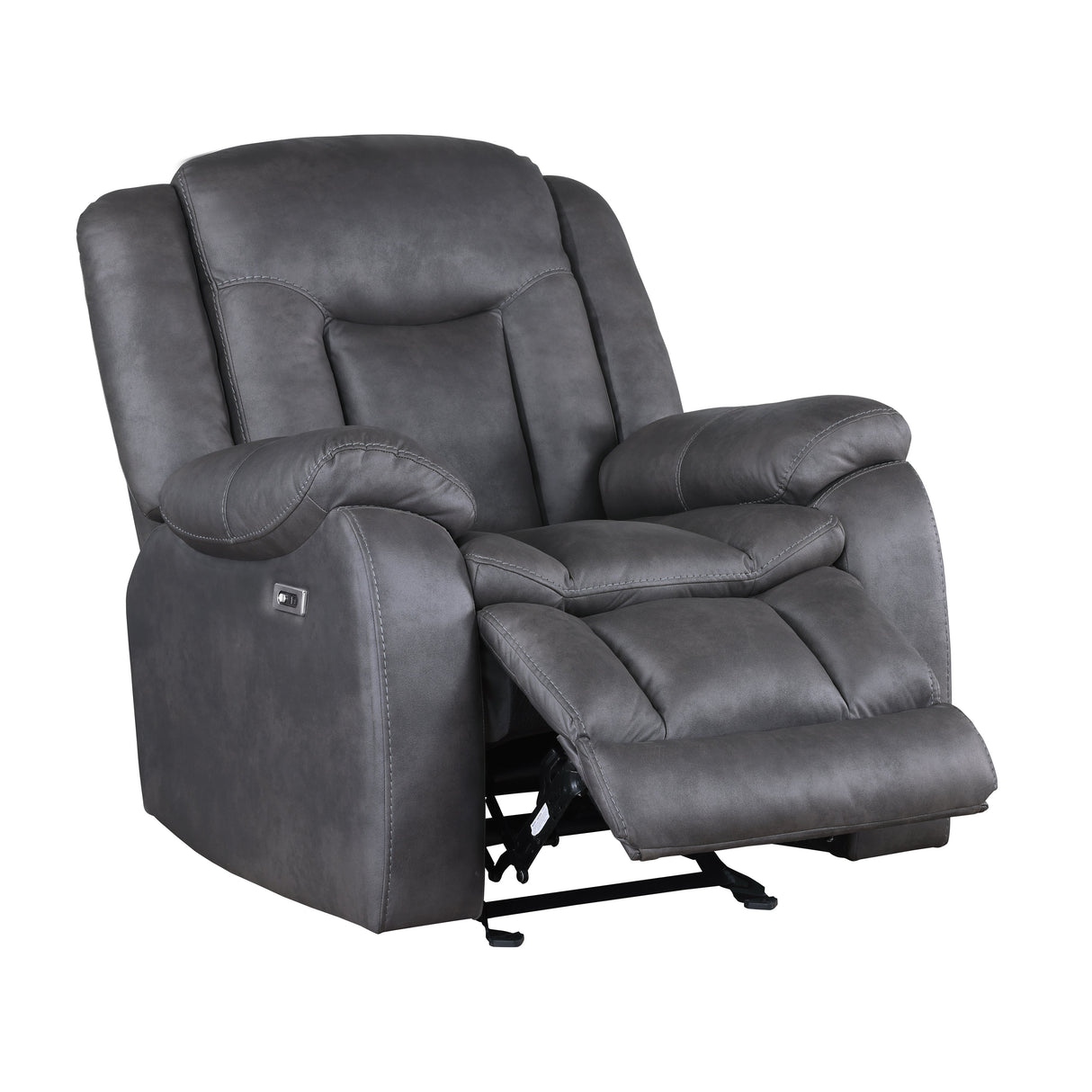 Morello Glider Recliner W/Pwr Fr- Gray