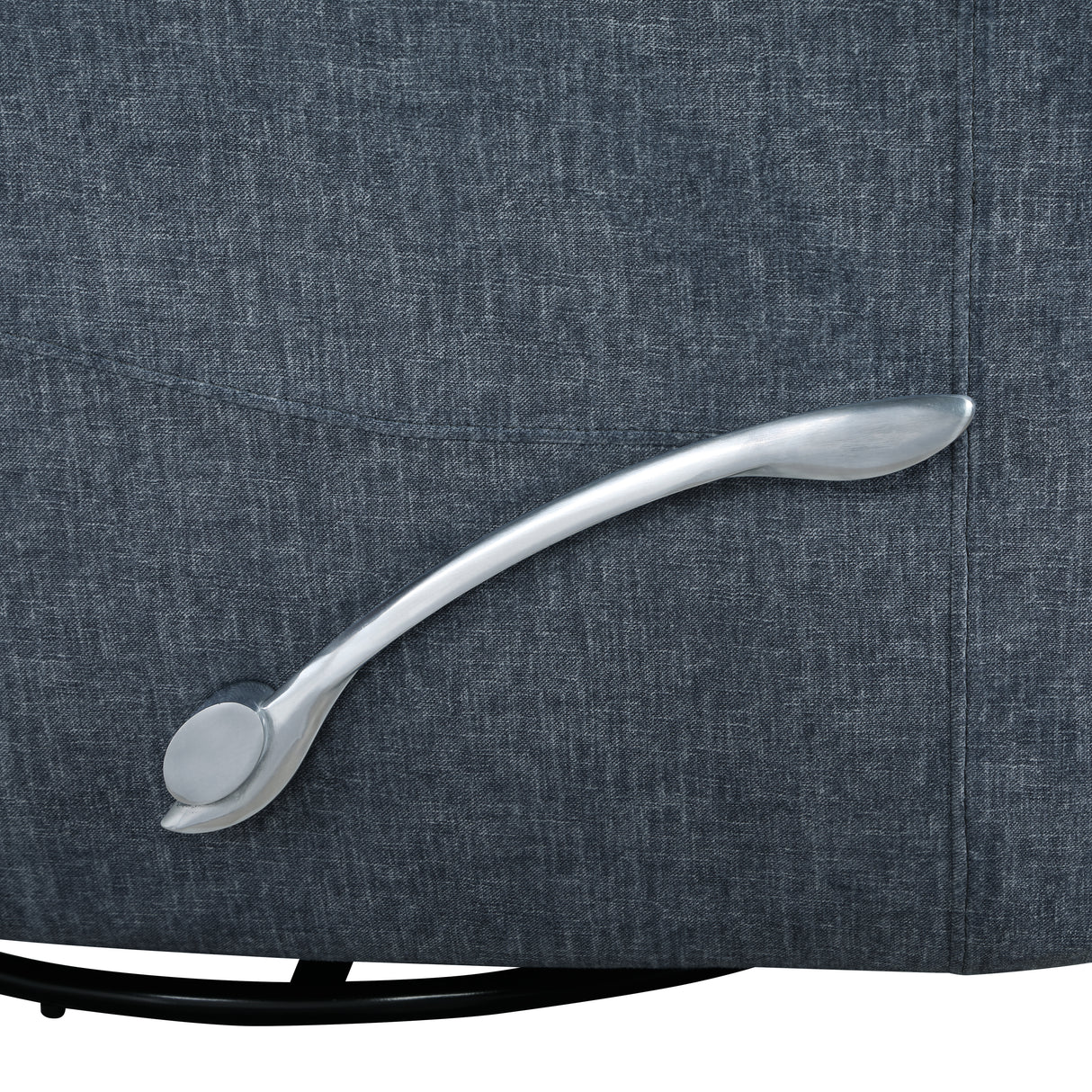 Takami Swivel Recliner-Blue Poly