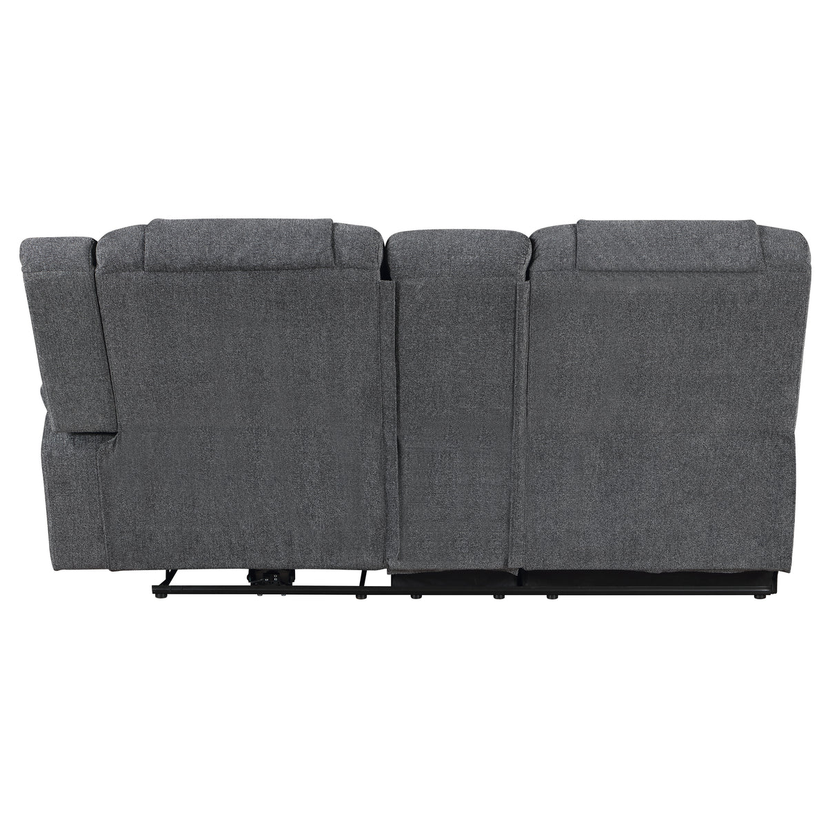 Redondo Raf Console Loveseat W/1 Recliner Pwr Fr-Dk Gray