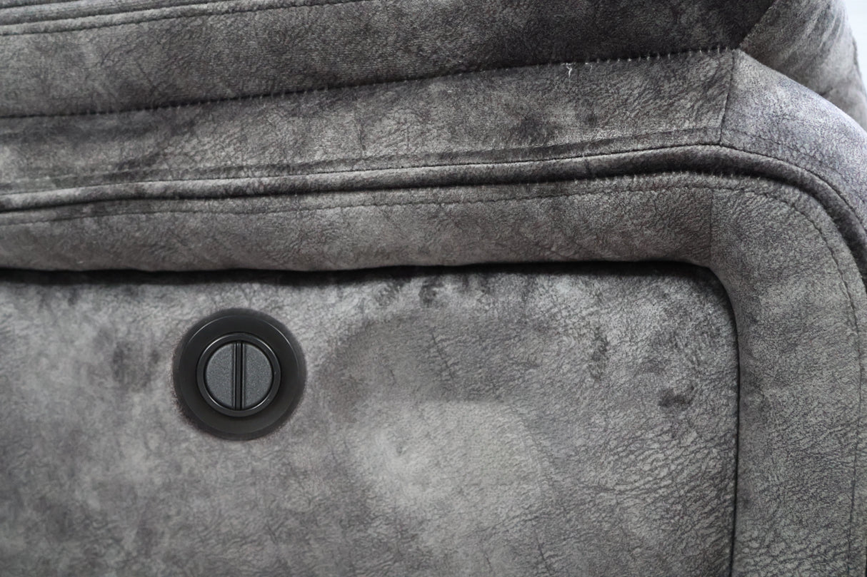 Park City Console Loveseat W/ Pwr Fr-Slate