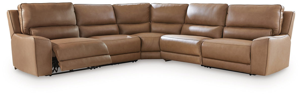DeepWakes Power Reclining Sectional - galleria furniture outlet