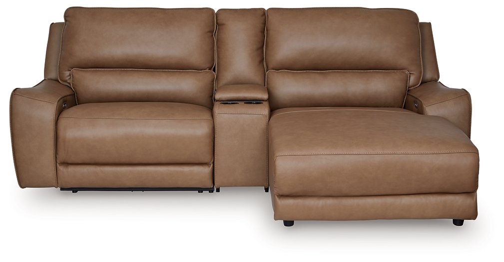 DeepWakes Power Reclining Sectional with Chaise - galleria furniture outlet