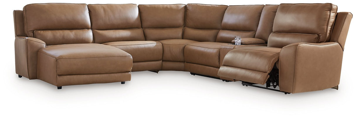 DeepWakes Power Reclining Sectional with Chaise - galleria furniture outlet