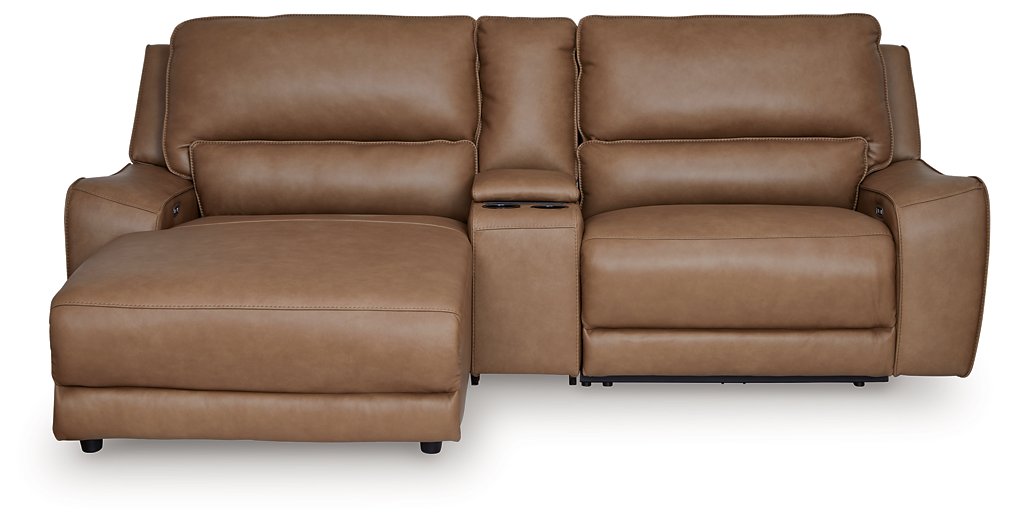 DeepWakes Power Reclining Sectional with Chaise - galleria furniture outlet