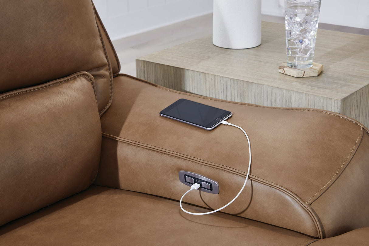 DeepWakes Reclining Sofa Chaise - galleria furniture outlet