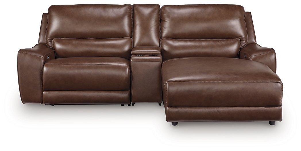 DeepWakes Power Reclining Sectional with Chaise - galleria furniture outlet