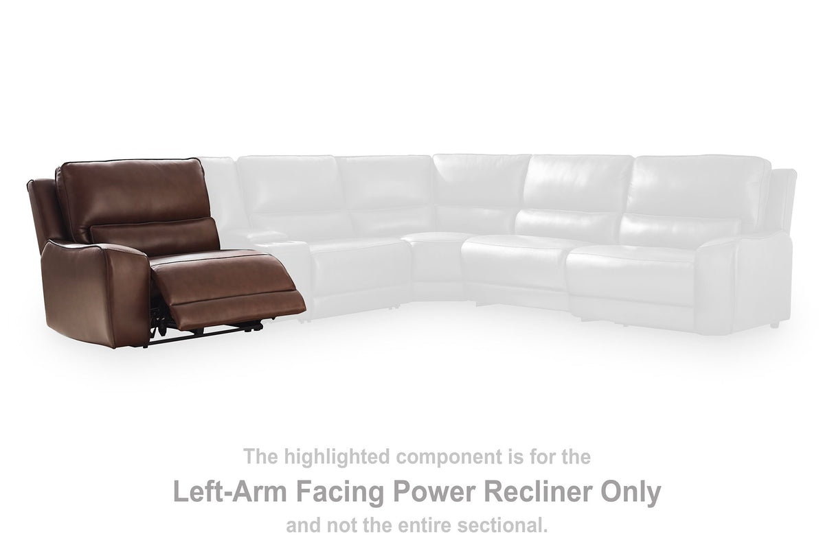 DeepWakes Power Reclining Sectional with Chaise - galleria furniture outlet