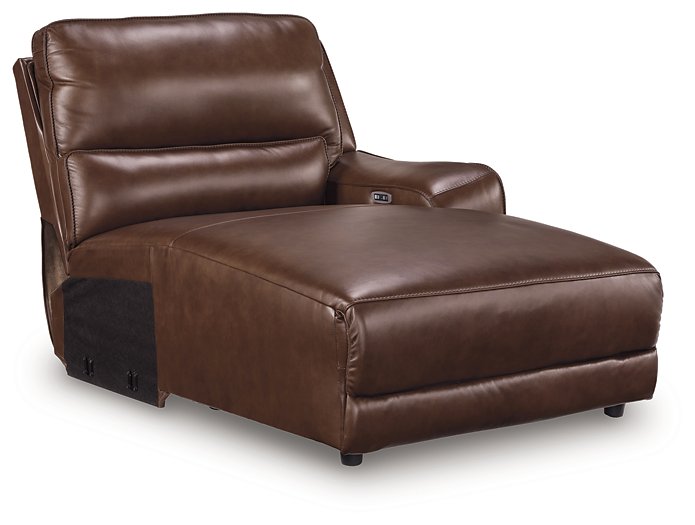 DeepWakes Power Reclining Sectional with Chaise - galleria furniture outlet
