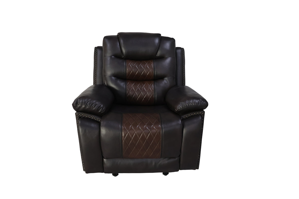 Nikko Glider Recliner W/Pwr Fr-Brown