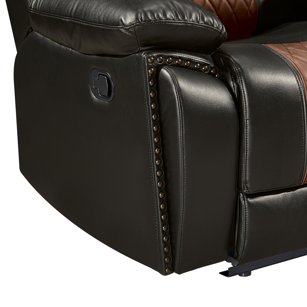 Nikko Sofa W/Dual Recliner-Brown