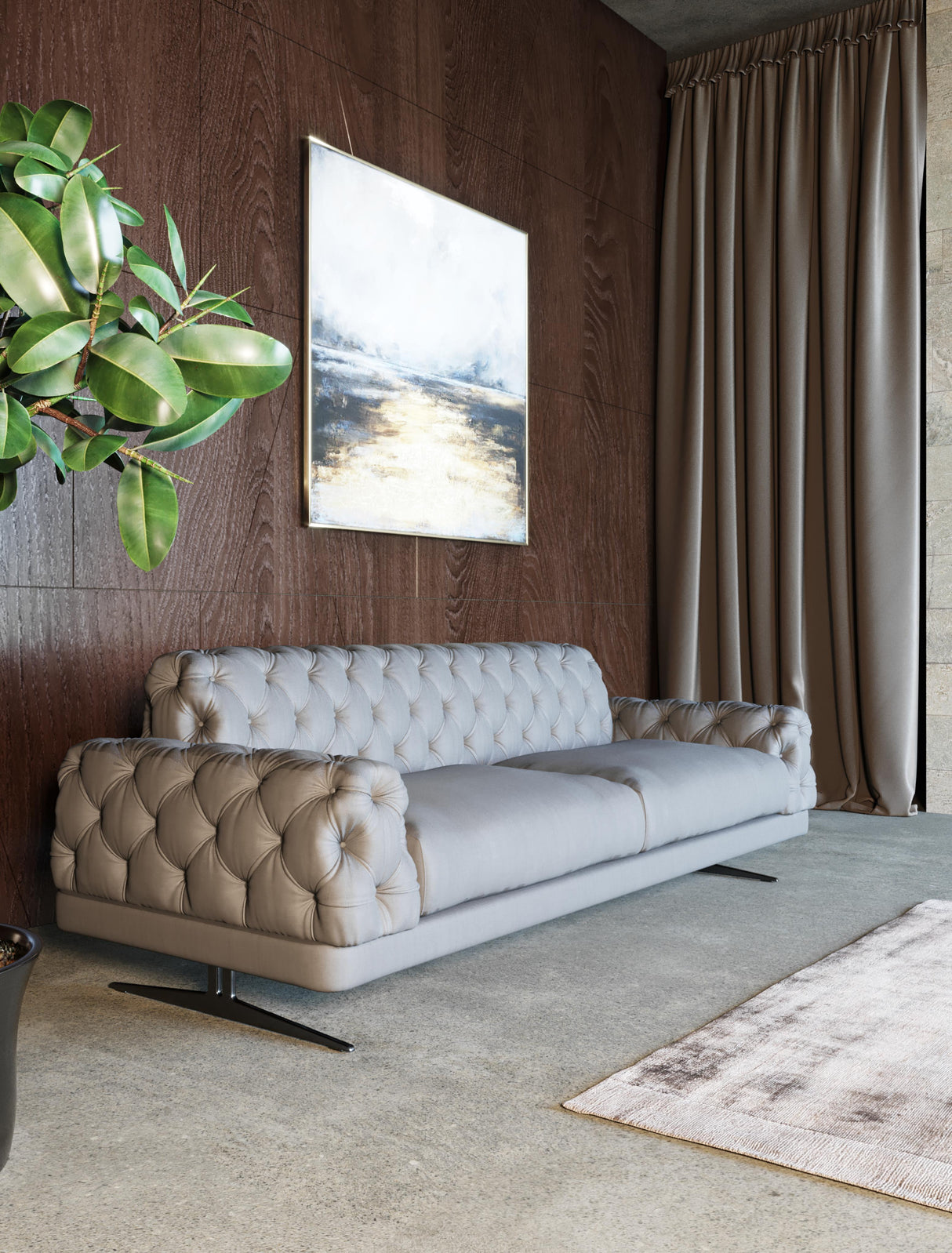 Divani Casa Sepulveda Modern Sofa - galleria furniture outlet