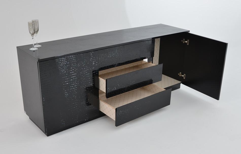 Armani Xavira Skyline Modern Buffet - galleria furniture outlet