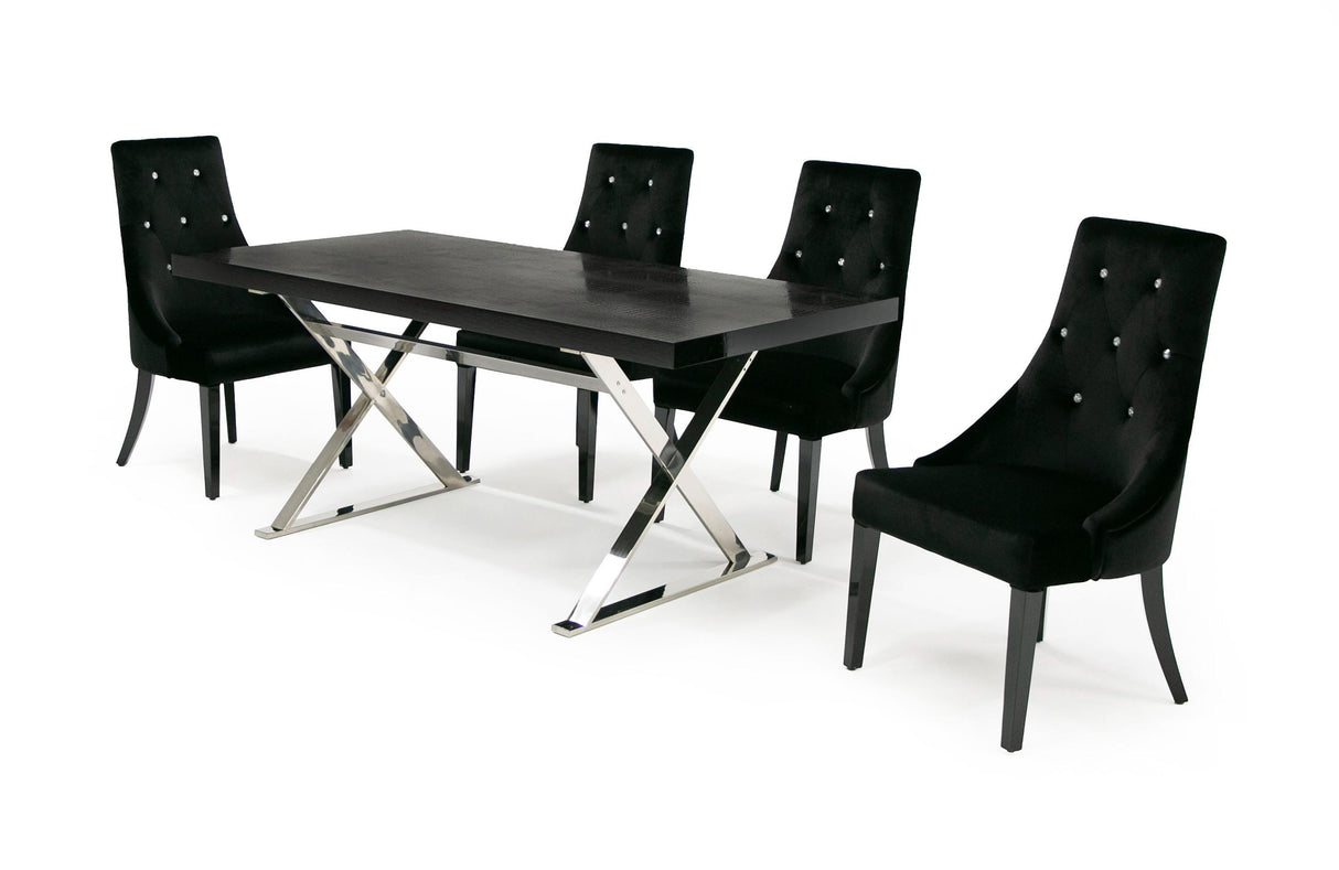 A&X Xavier Modern Dining Table - galleria furniture outlet