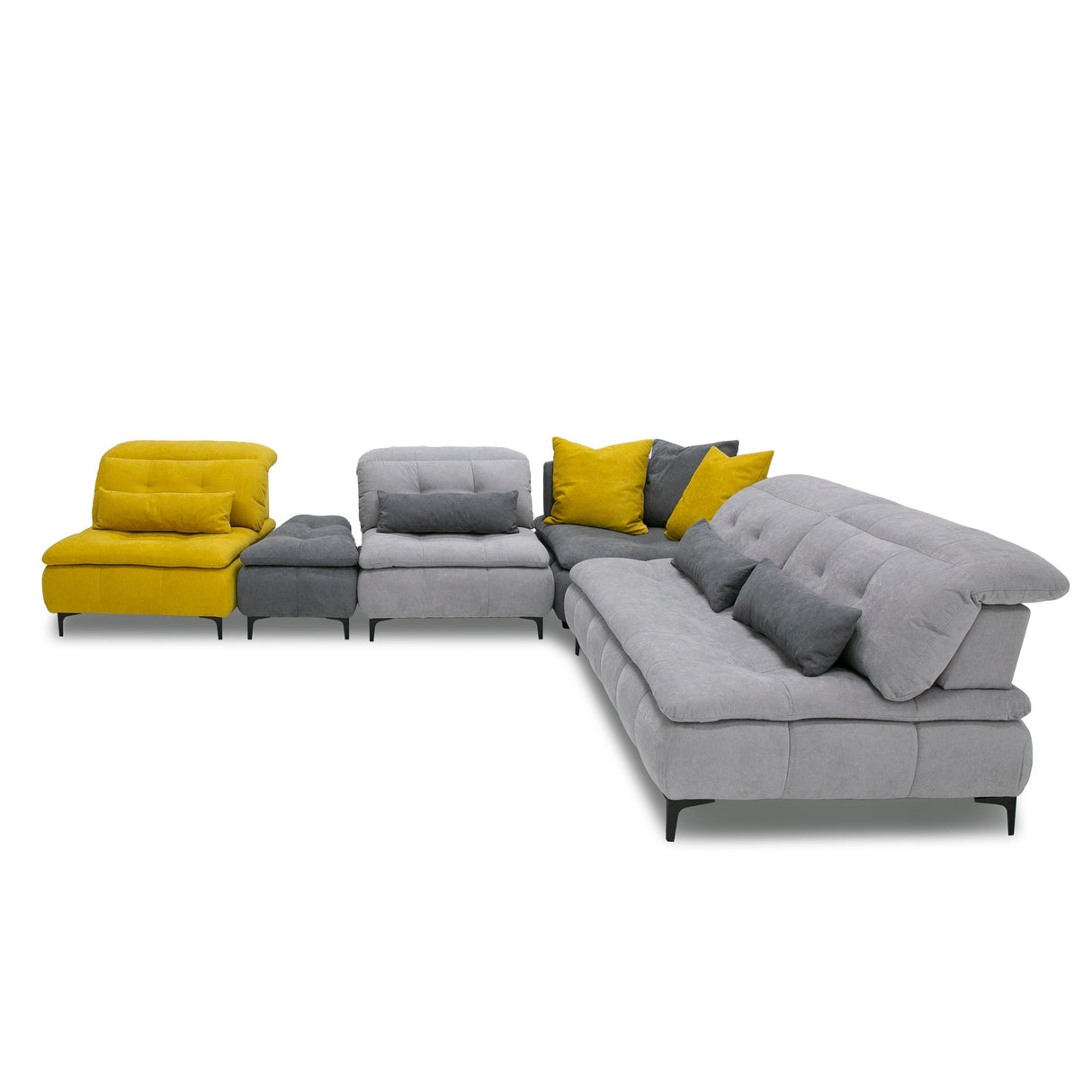 David Ferrari Mikado Italian Modern Sectional Sofa - galleria furniture outlet