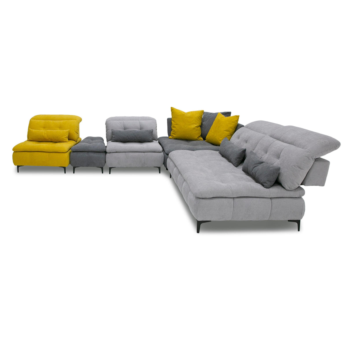 David Ferrari Mikado Italian Modern Sectional Sofa - galleria furniture outlet