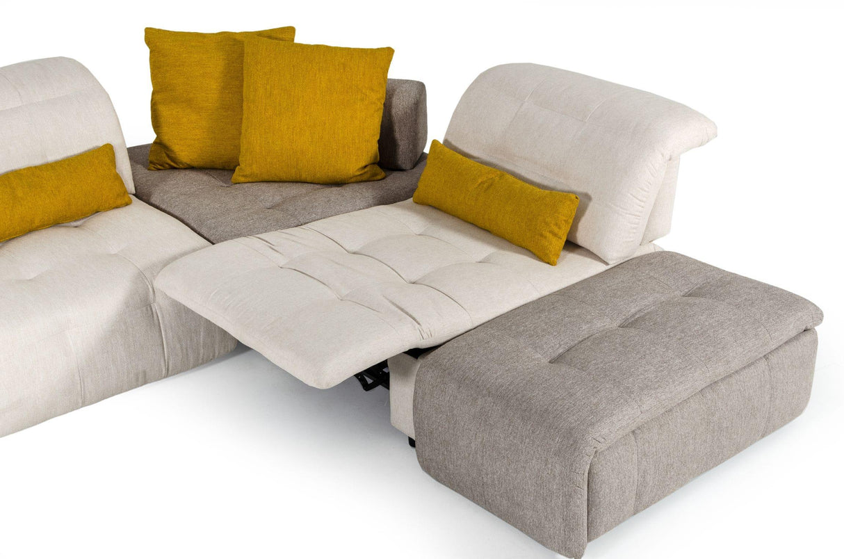 David Ferrari Natura Italian Modern Sectional Sofa - galleria furniture outlet
