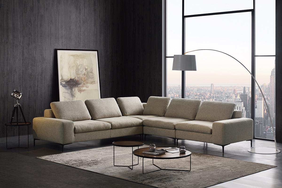 Divani Casa Cascade Modern Sectional Sofa
