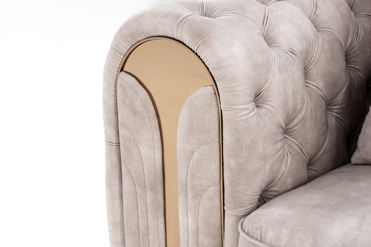 Divani Casa Dosie Transitional Accent Chair - galleria furniture outlet