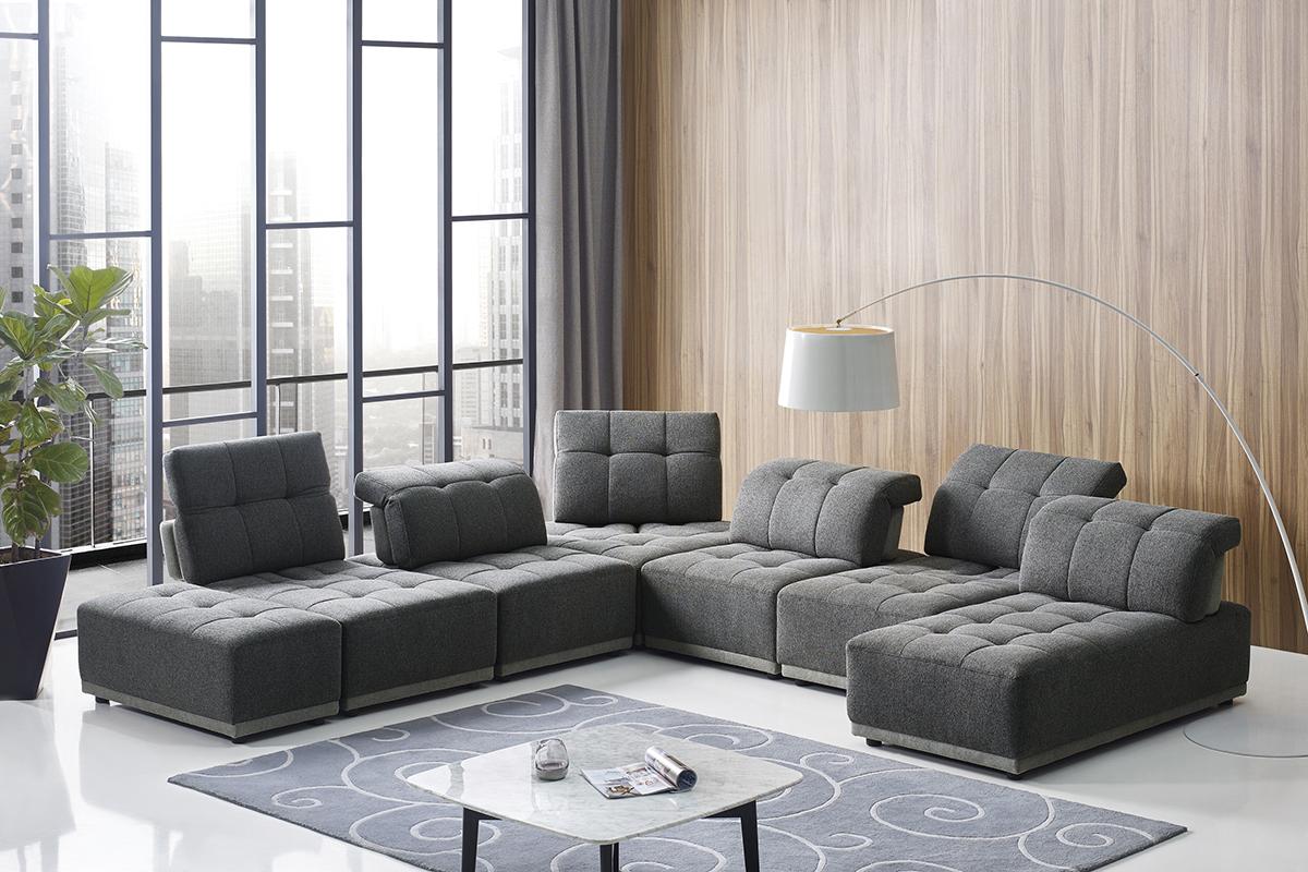 Divani Casa Ekron Modern Sectional Sofa