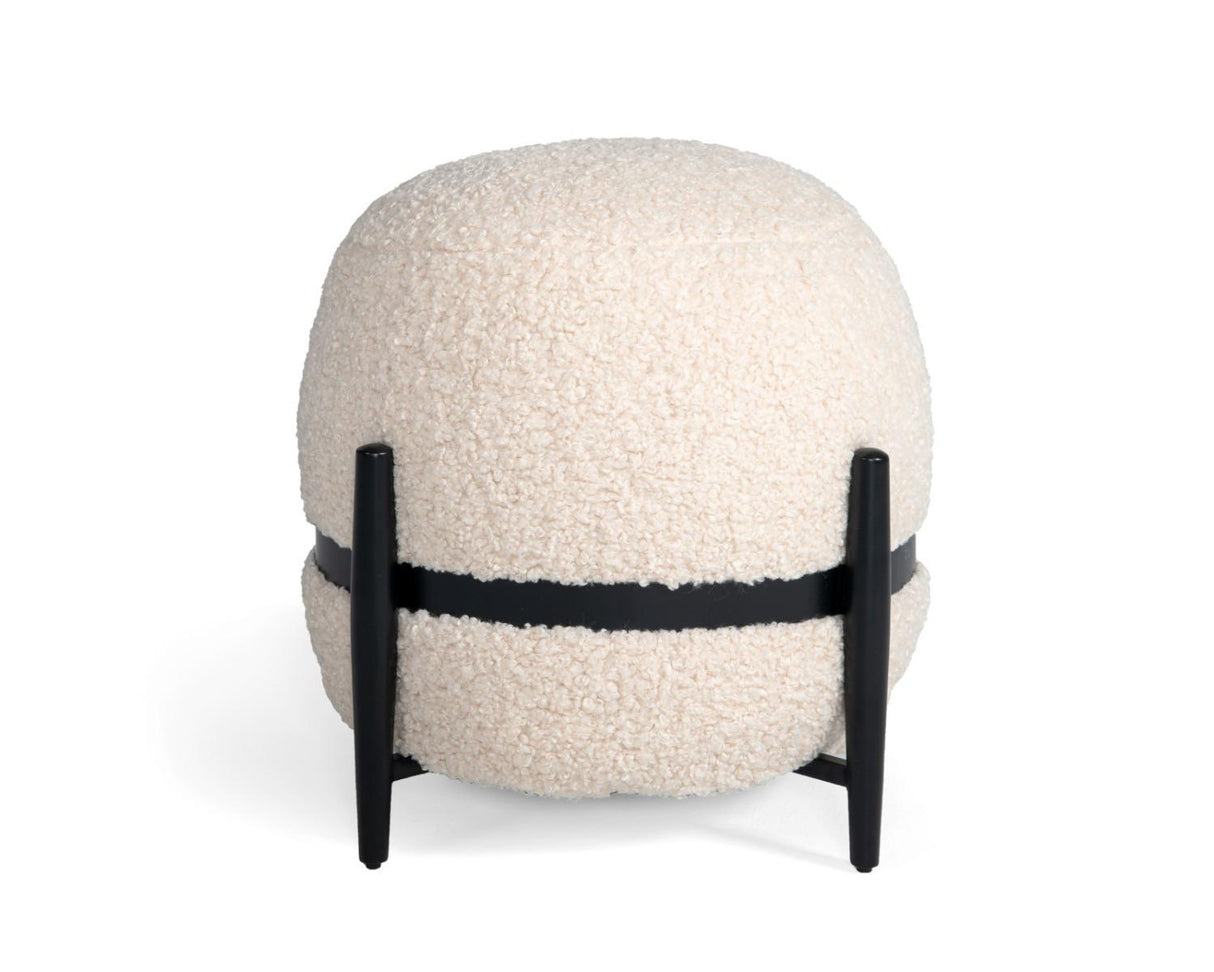 Divani Casa Fouston Contemporary Ottoman - galleria furniture outlet