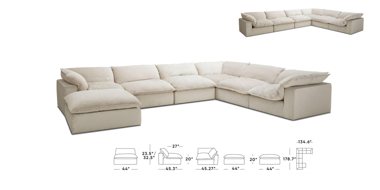 Divani Casa Garman Modern Sectional Sofa