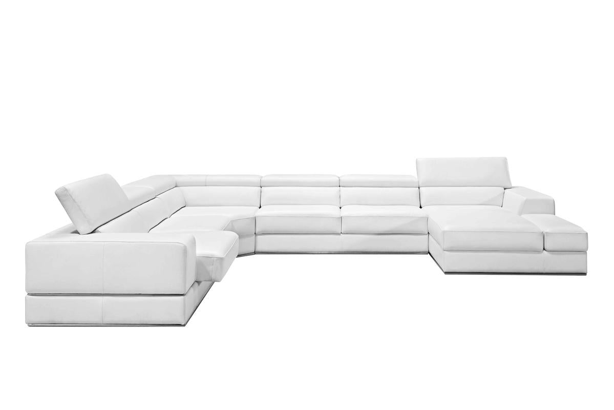 Divani Casa Pella Modern Sectional Sofa - galleria furniture outlet