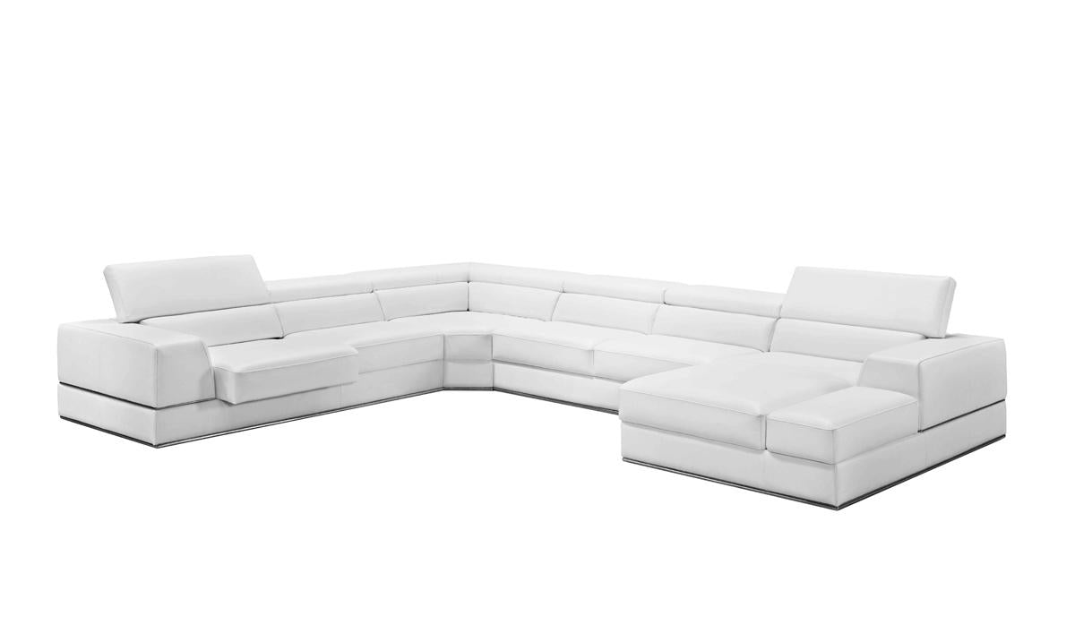 Divani Casa Pella Modern Sectional Sofa - galleria furniture outlet