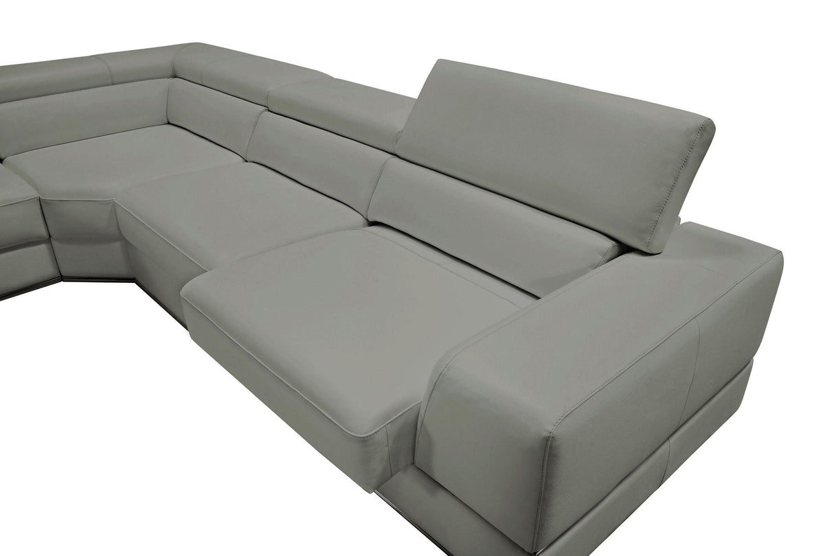 Divani Casa Pella Modern Sectional Sofa - galleria furniture outlet