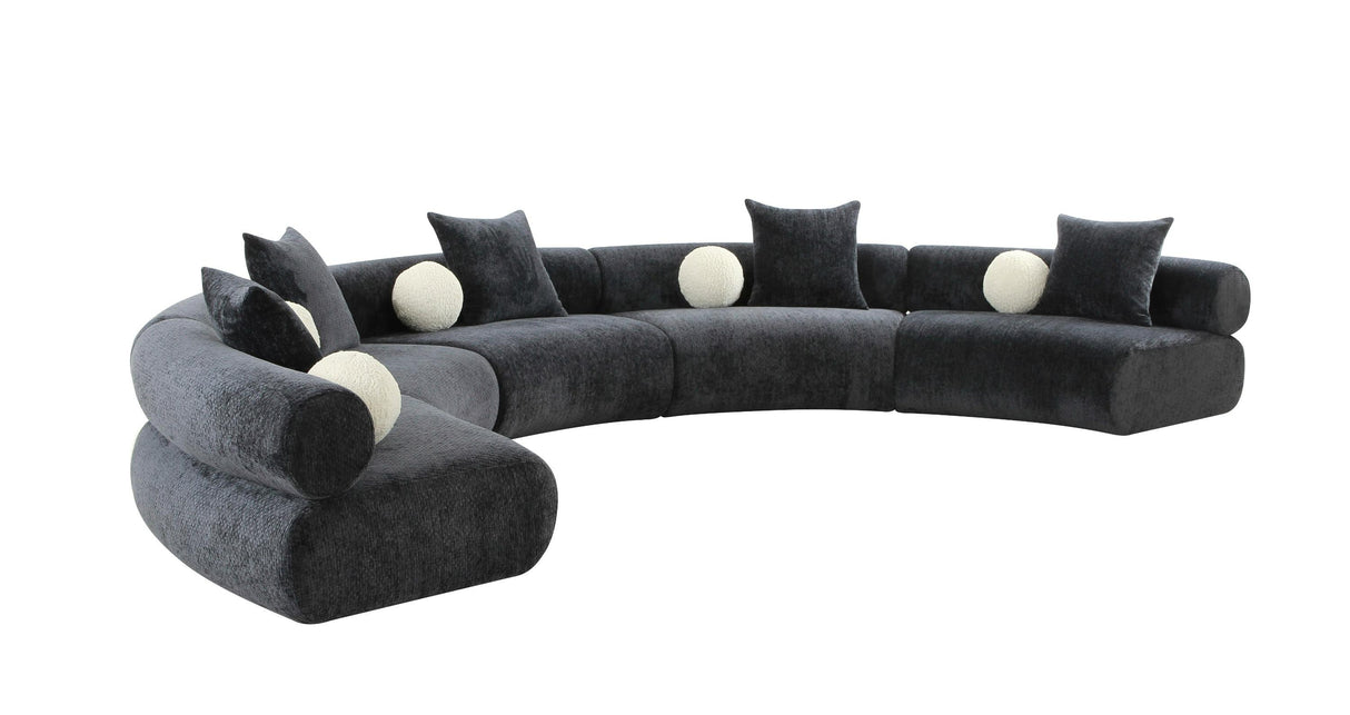 Divani Casa Simpson Contemporary Sectional Sofa - galleria furniture outlet