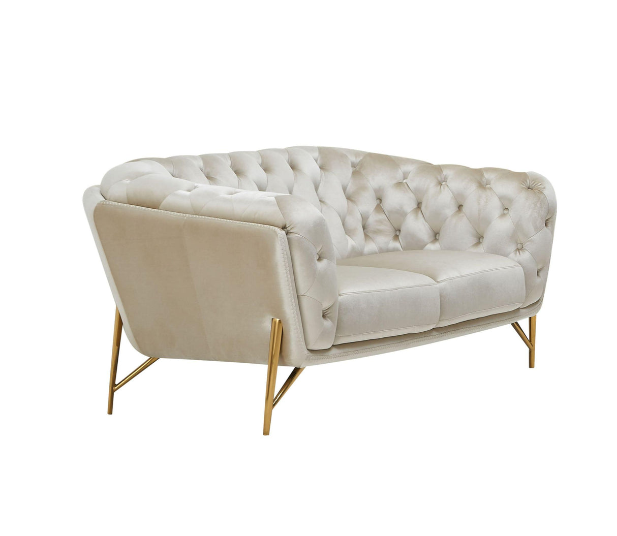 Divani Casa Stella Transitional Loveseat