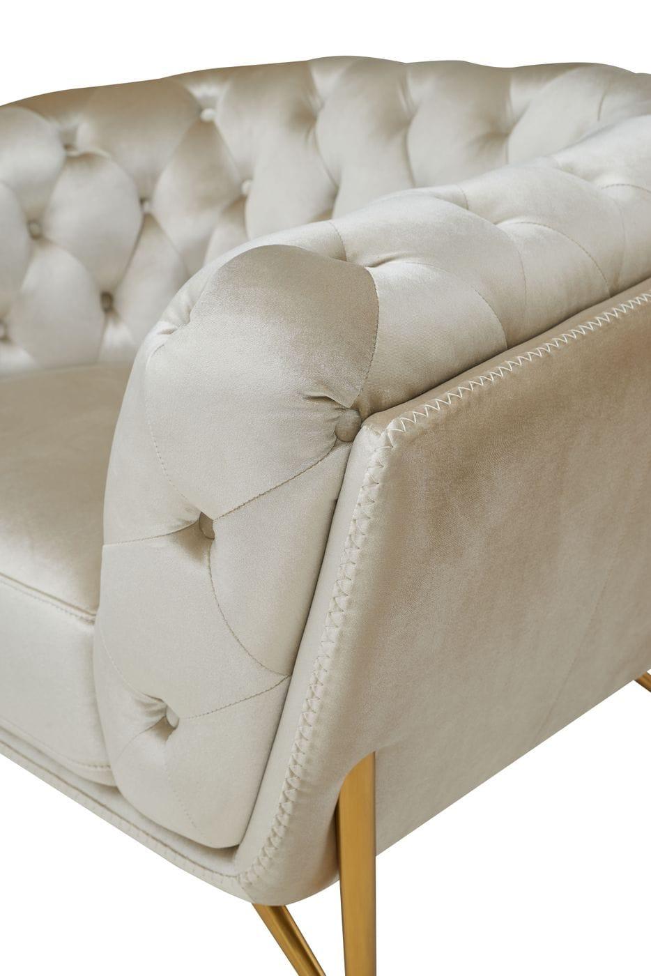 Divani Casa Stella Transitional Loveseat - galleria furniture outlet