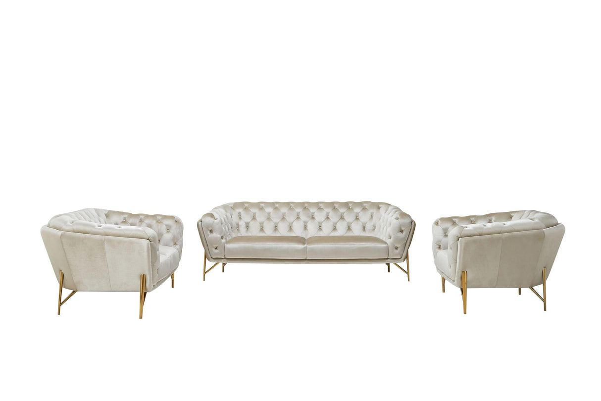 Divani Casa Stella Transitional Sofa Set