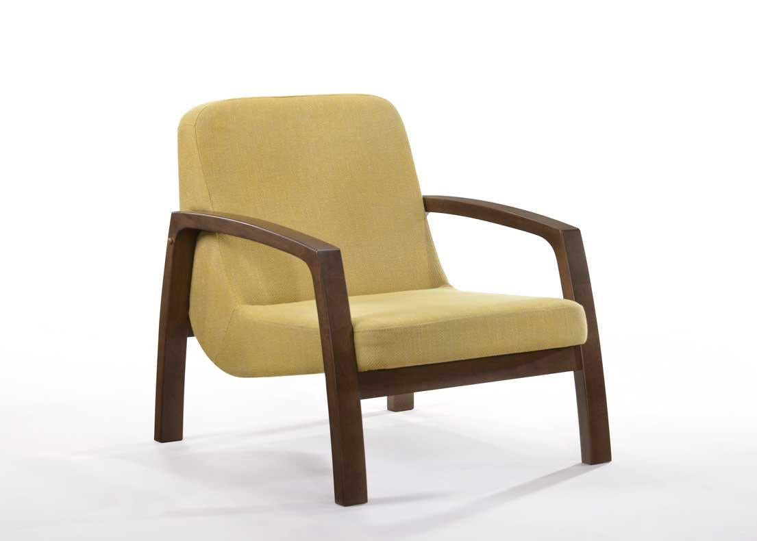 Modrest Bronson Modern Lounge Chair - galleria furniture outlet