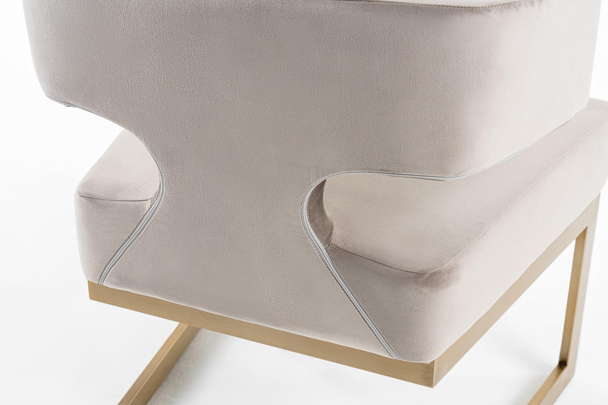 Modrest Calvo Off Modern Dining Chair - galleria furniture outlet