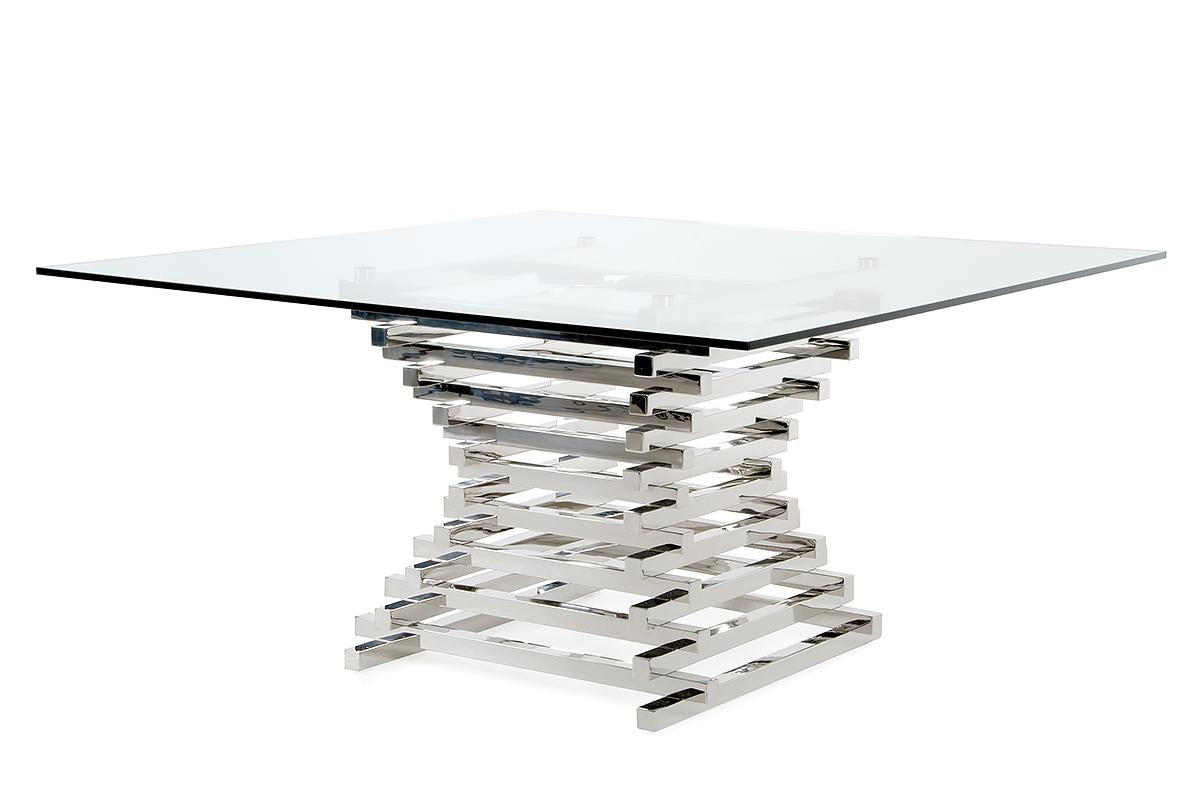 Modrest Crawford Contemporary Dining Table - galleria furniture outlet