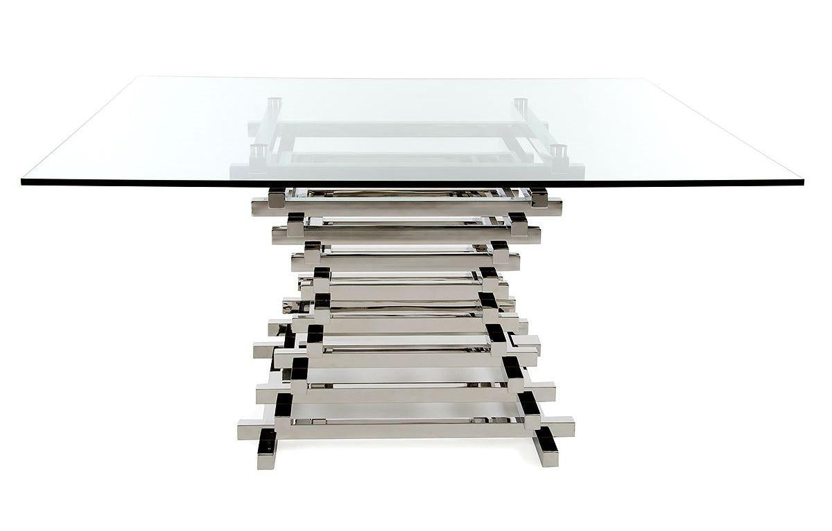 Modrest Crawford Contemporary Dining Table - galleria furniture outlet