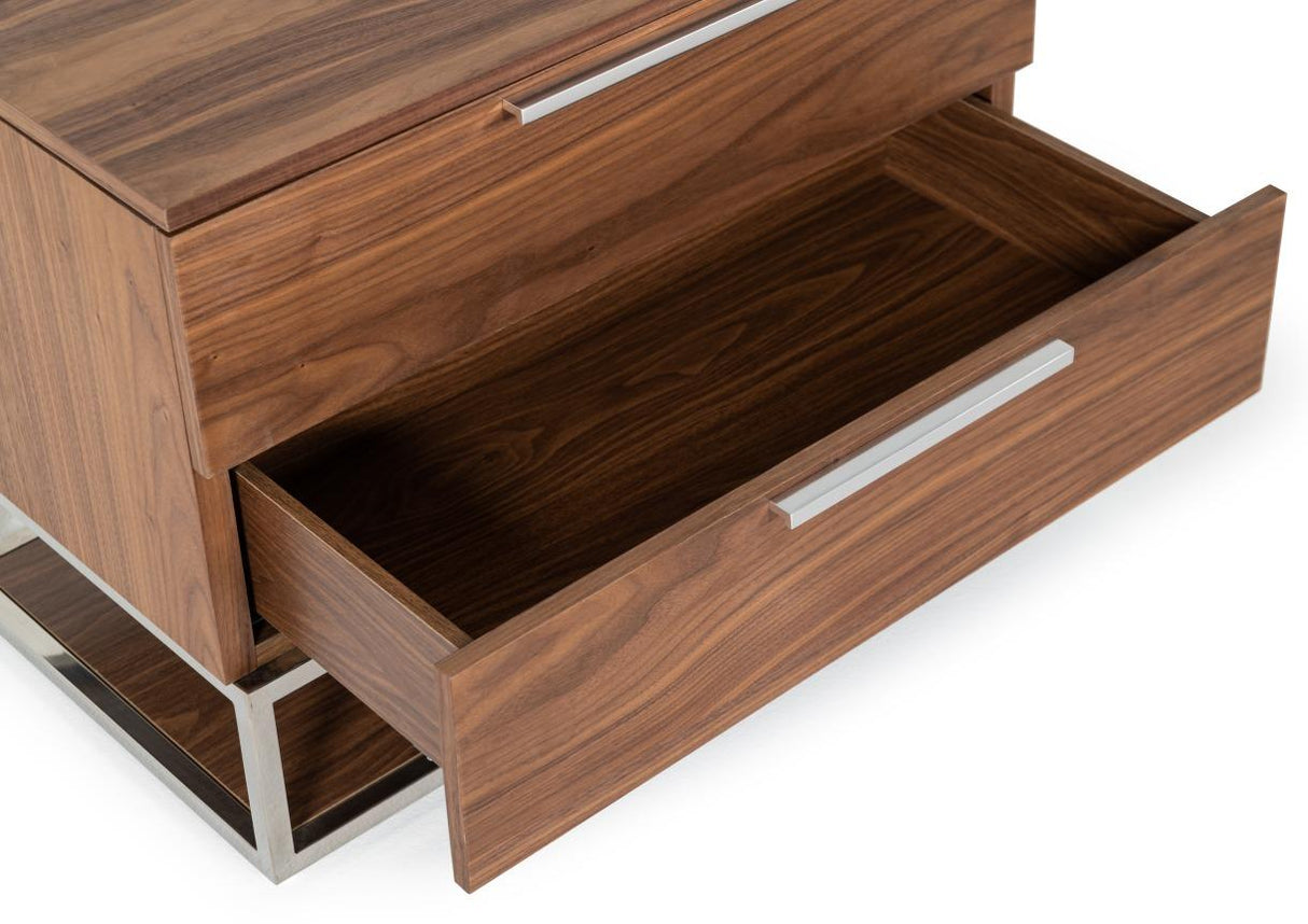 Modrest Heloise Contemporary Nightstand - galleria furniture outlet
