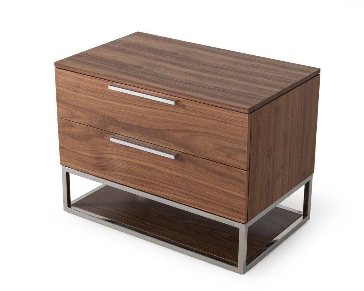 Modrest Heloise Contemporary Nightstand - galleria furniture outlet