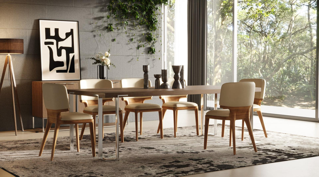Modrest Heloise Modern Dining Table - galleria furniture outlet