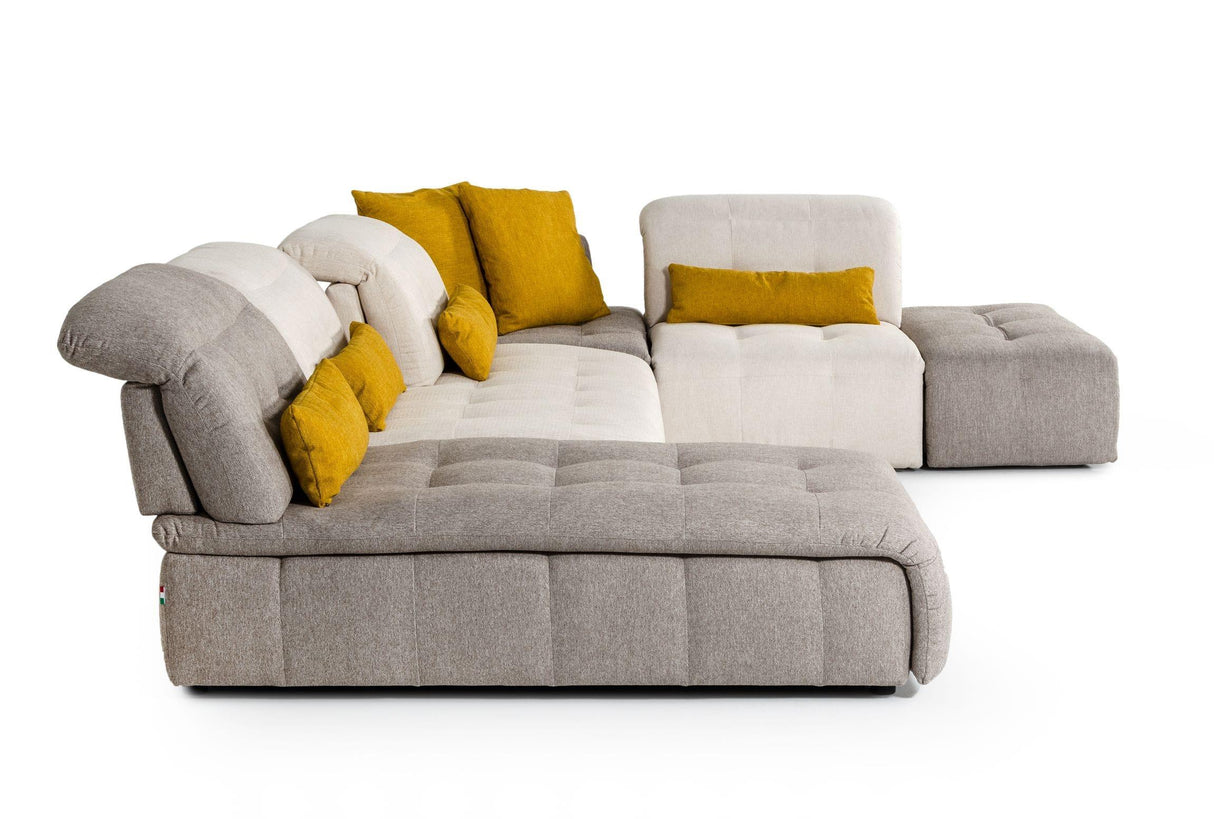 David Ferrari Natura Italian Modern Sectional Sofa - galleria furniture outlet