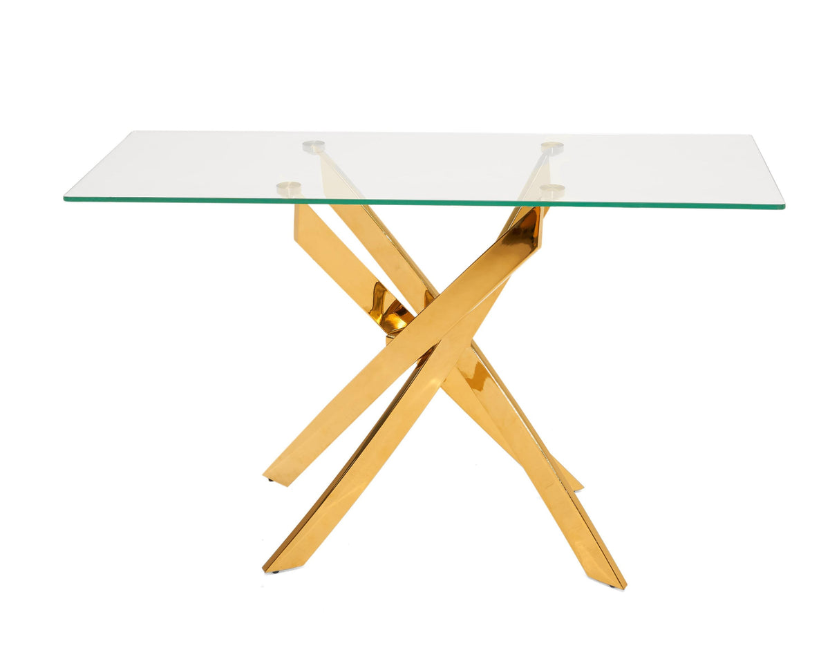 Modrest Pyrite Modern Console Table - galleria furniture outlet