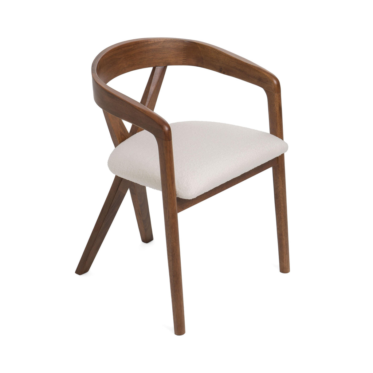 Modrest Weiss Modern Dining Chair - galleria furniture outlet